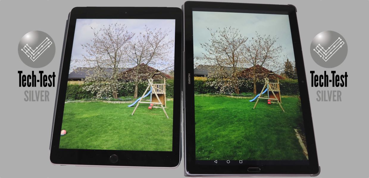 iPad 9.7" og MediaPad M5. Foto: Lars Bennetzen